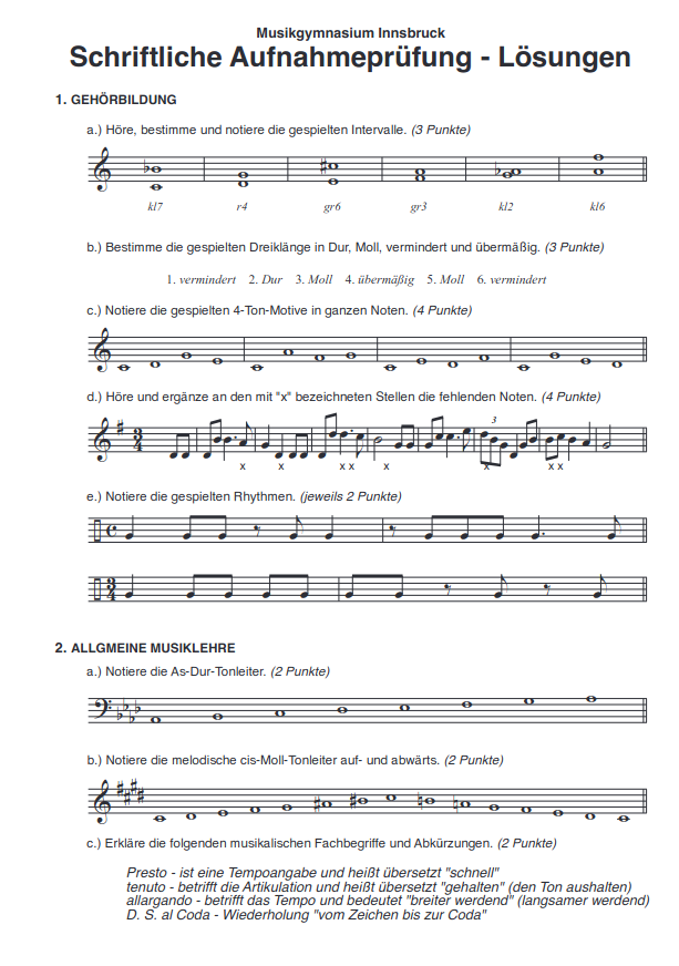© BORG Beispieltest-Lösung