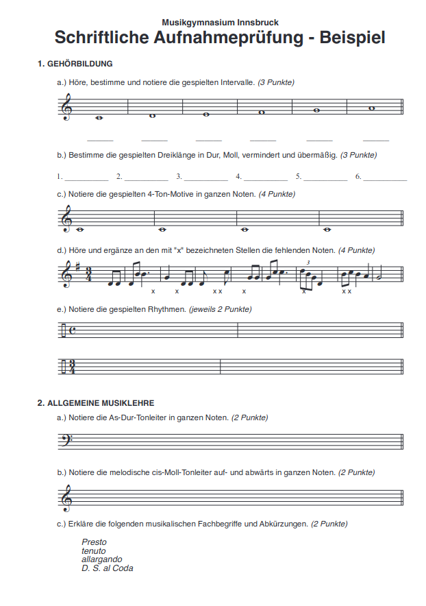 © BORG Beispieltest